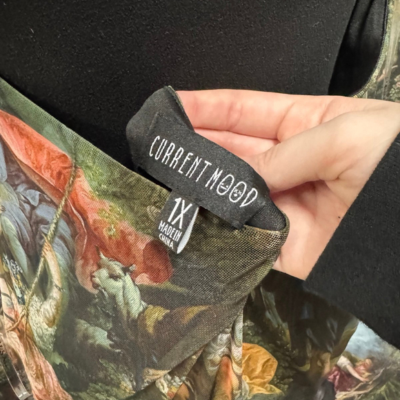 Dolls Kill Davinci Maxi Dress 1X NEW SAMPLE - Picture 6 of 6